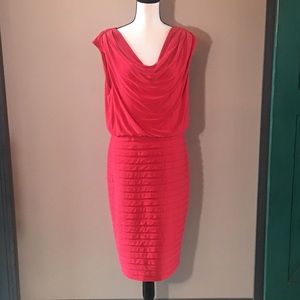 Red Adriana Papell Dress Size 14